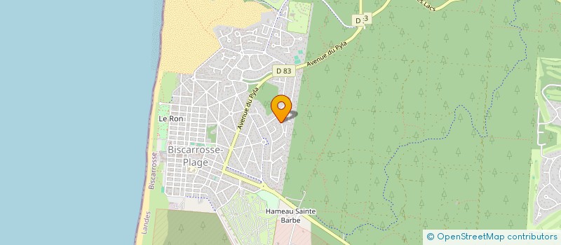 localisation de l'entreprise GEMM  BISCARROSSE