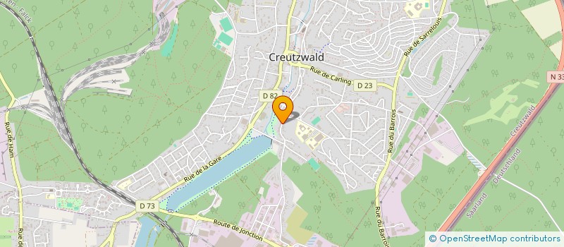 localisation de l'entreprise GEMME  CREUTZWALD