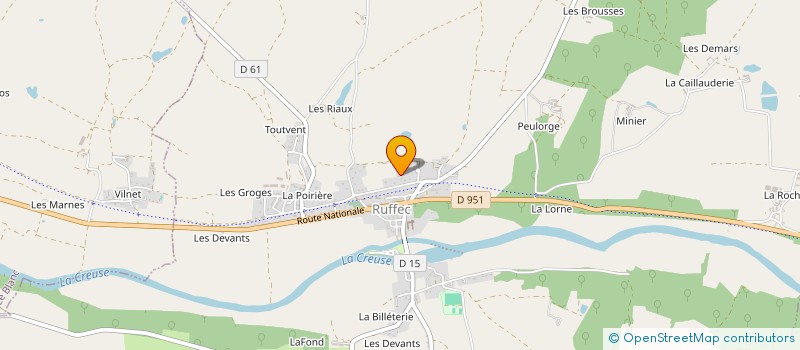 localisation de l'entreprise GEMMP CONSULTING à RUFFEC