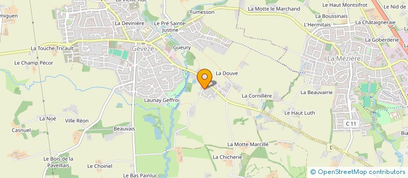 localisation de l'entreprise GEMN à GEVEZE