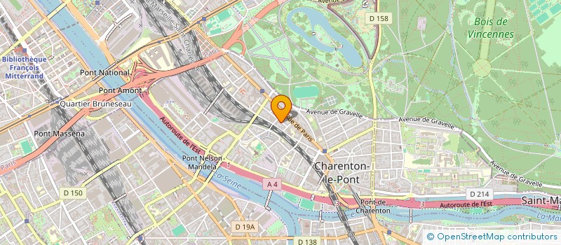 localisation de l'entreprise GEMO  CHARENTON-LE-PONT