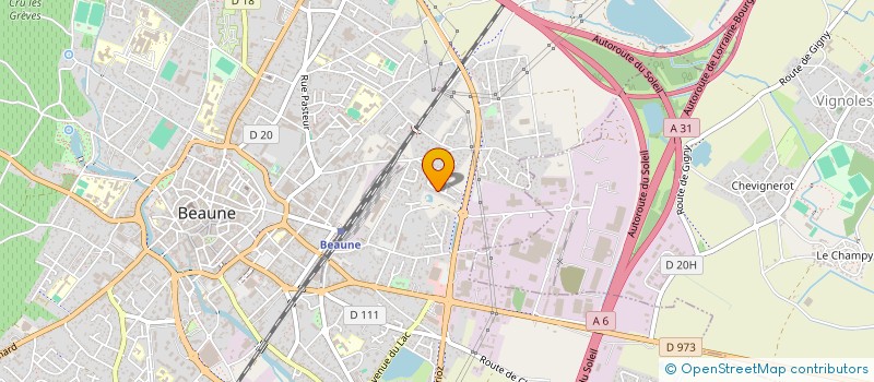 localisation de l'entreprise GEMOBAT 21 à BEAUNE