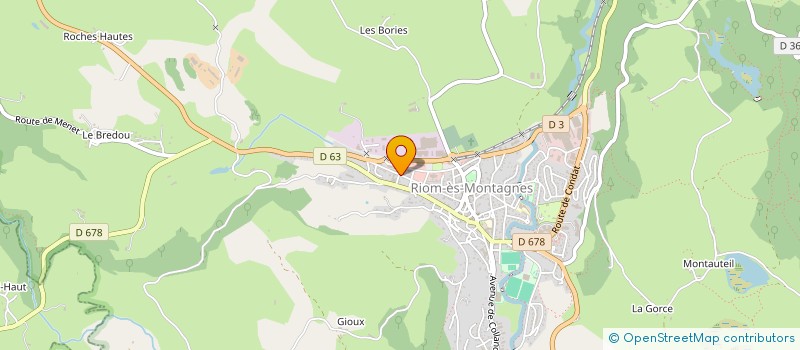 localisation de l'entreprise GEMOLI à RIOM-ES-MONTAGNES