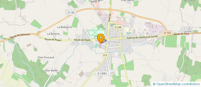 localisation de l'entreprise GEMOLUM à GEMOZAC