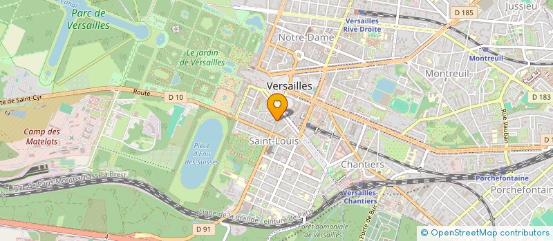 localisation de l'entreprise GEMOZI à VERSAILLES
