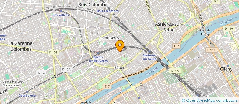 localisation de l'entreprise GEMS à COURBEVOIE