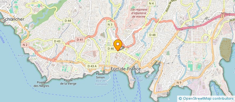 localisation de l'entreprise GEMSOFT à FORT-DE-FRANCE
