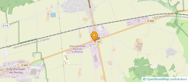 localisation de l'entreprise GEMSYS à SAINTE-GEMME-LA-PLAINE