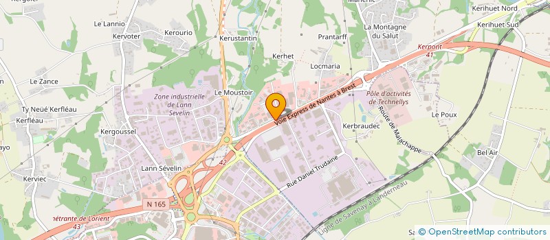 localisation de l'entreprise GEMY VOM BRETAGNE  CAUDAN