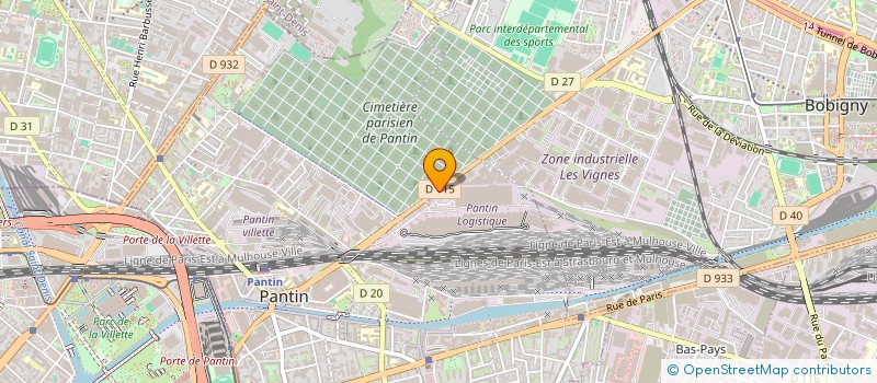 localisation de l'entreprise GEN CONS  PANTIN