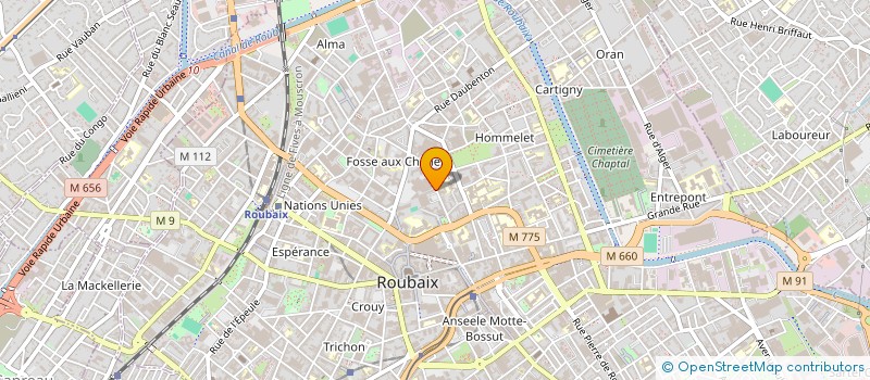 localisation de l'entreprise GEN D ELEC NORD DITE GEDELEC NORD  TOURCOING