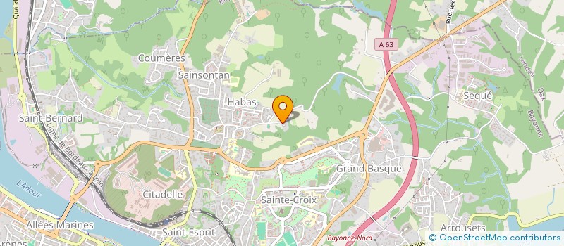 localisation de l'entreprise GEN D'ENTR TRAVAUX ET ENTRETIEN CHEMINS à BAYONNE