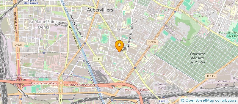 localisation de l'entreprise GEN ETANCHE à AUBERVILLIERS