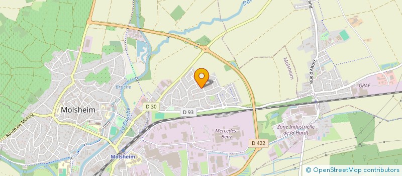 localisation de l'entreprise GEN & RAL PROD  MOLSHEIM