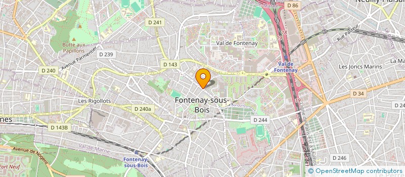localisation de l'entreprise GENA à FONTENAY-SOUS-BOIS