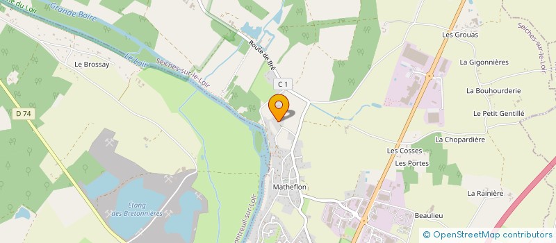 localisation de l'entreprise GENA CONNECT  SEICHES-SUR-LE-LOIR