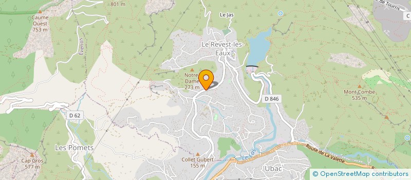 localisation de l'entreprise GENAC  LE REVEST-LES-EAUX