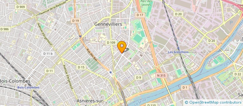 localisation de l'entreprise GENAEL  GENNEVILLIERS