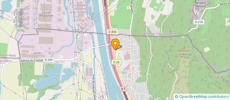 localisation de l'entreprise GENAK  BOLLENE