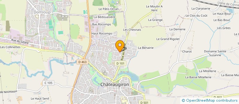 localisation de l'entreprise GENAOD  CHATEAUGIRON