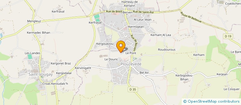 localisation de l'entreprise GENAOUEG  PLOUZEVEDE
