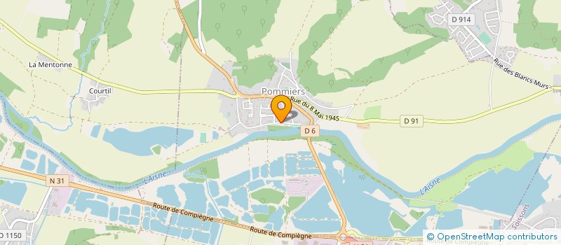 localisation de l'entreprise GENARD PERE ET FILS TRAVAUX PUBLICS  CHACRISE