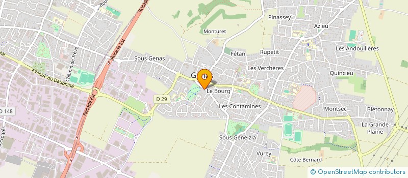 localisation de l'entreprise GENAS CLUB NATURE à GENAS
