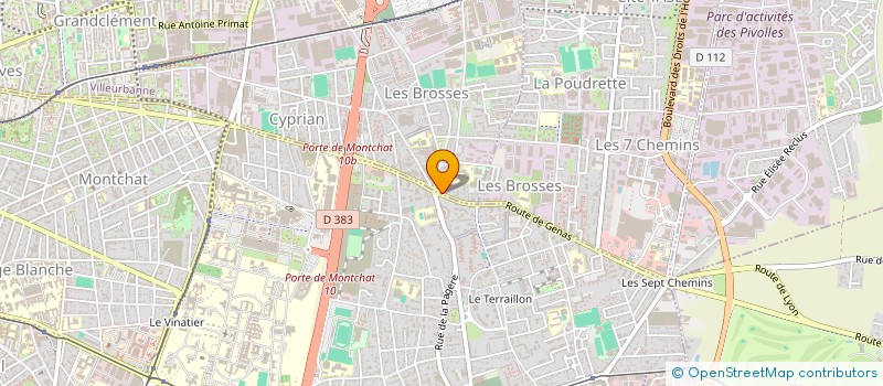 localisation de l'entreprise GENAS COIF  VILLEURBANNE