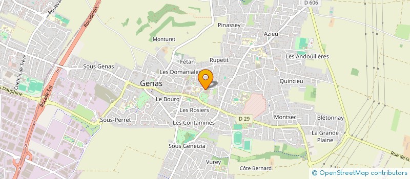 localisation de l'entreprise GENAS EMPLOI SERVICE  GENAS