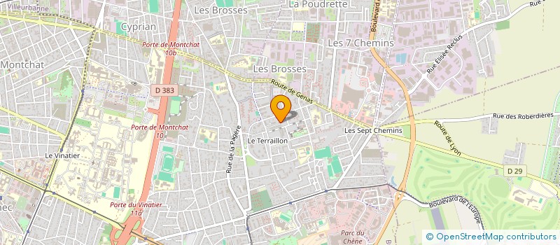 localisation de l'entreprise GENAS EXPRESS à BRON