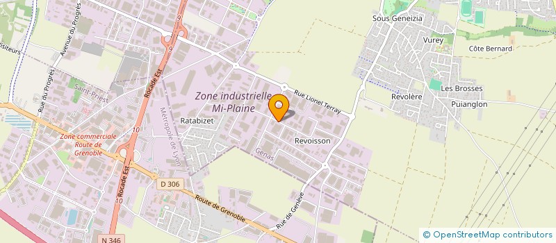 localisation de l'entreprise GENAS LOGISTIQUE  GENAS