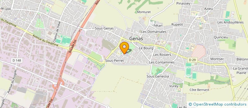 localisation de l'entreprise GENAS ŒNOLOGIE DEGUSTATION (GOLD) à GENAS