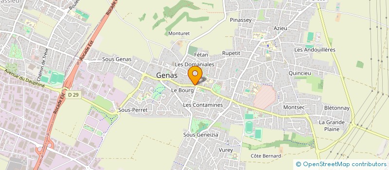 localisation de l'entreprise GENAS YOGA IYENGAR à GENAS