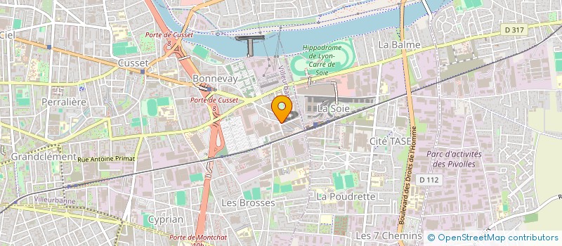 localisation de l'entreprise GENASELEC à VILLEURBANNE