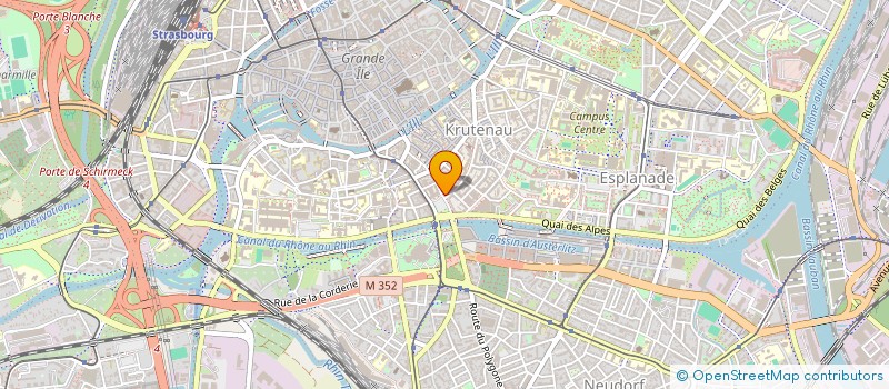 localisation de l'entreprise GENAU à STRASBOURG