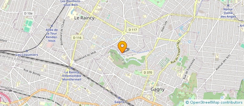 localisation de l'entreprise GENAXIS à LE RAINCY