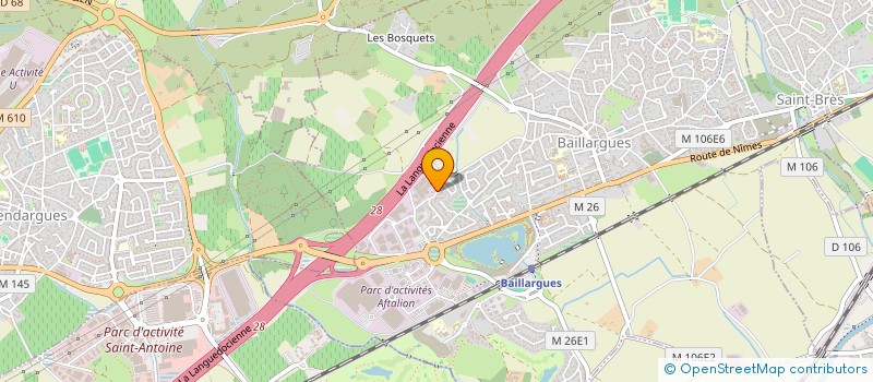 localisation de l'entreprise GENAXIS BIOTECHNOLOGY à BAILLARGUES