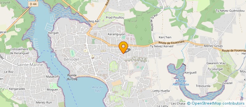 localisation de l'entreprise GENCIBROSSE à BENODET