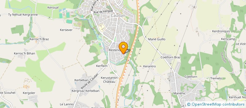 localisation de l'entreprise GENCOD56  CAUDAN