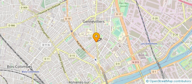 localisation de l'entreprise GENCONTROL à GENNEVILLIERS