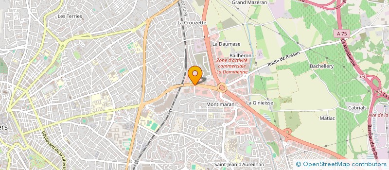 localisation de l'entreprise GENDINVEST  BEZIERS