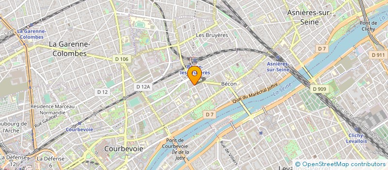 localisation de l'entreprise GENDRA-BELKACEM  COURBEVOIE