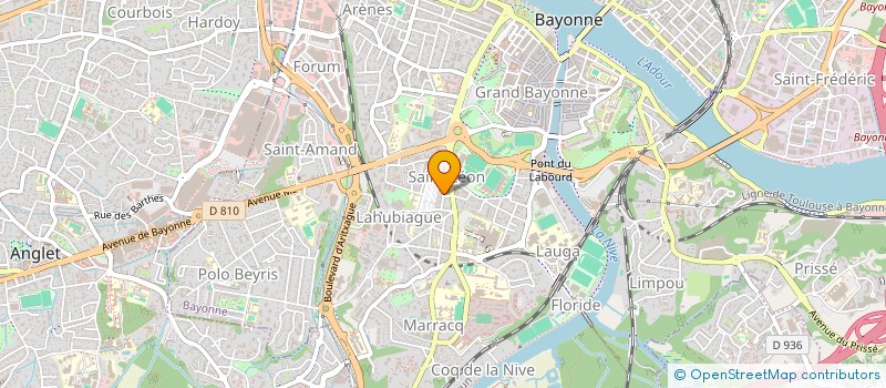 localisation de l'entreprise GENDRE GODELUCK à BAYONNE