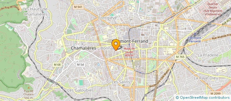 localisation de l'entreprise GENDRE MARIE ANTOINETTE  CLERMONT-FERRAND