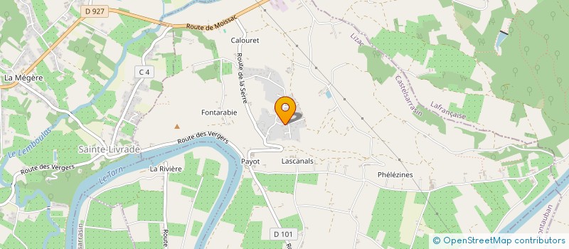 localisation de l'entreprise GENDRE & NOUGAYREDE  LIZAC