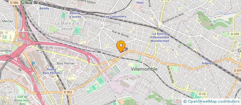 localisation de l'entreprise GENDRE TECHNIQUE  VILLEMOMBLE