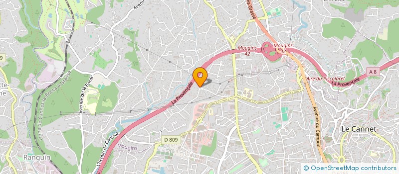 localisation de l'entreprise GENDREAU  MOUGINS