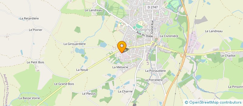 localisation de l'entreprise GENDREAU à AUBIGNY-LES CLOUZEAUX