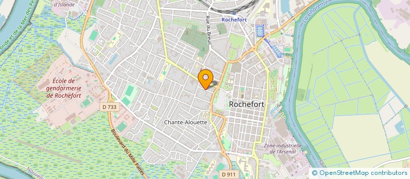 localisation de l'entreprise GENDREAU P.M.F  ROCHEFORT