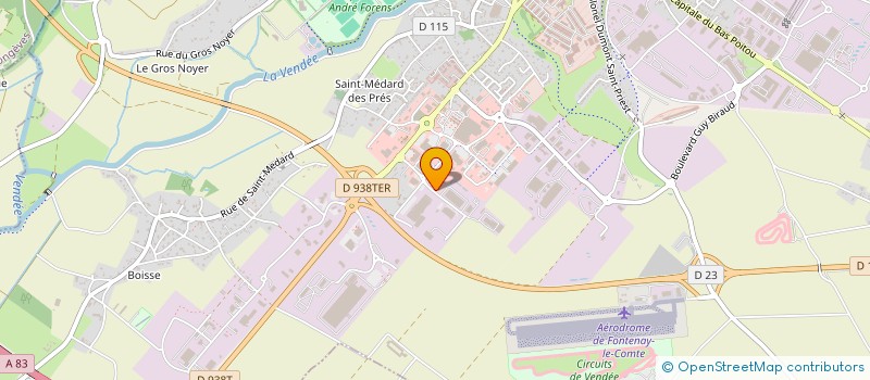 localisation de l'entreprise GENDREAU-PERROTIN à FONTENAY-LE-COMTE